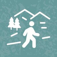 Nature Walk Icon Design vector