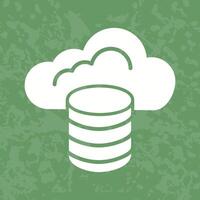 Cloud Database Icon Design vector