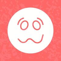 Woozy Face Icon Design vector