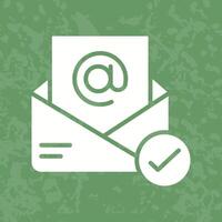Registered Mail Icon Design vector
