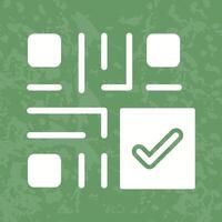 QR Code Checkout Icon Design vector