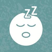 Sleeping Face Icon Design vector
