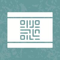 QR Code Business Card Icon Design vector