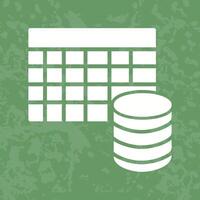 Table Data Icon Design vector