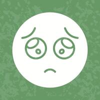 Pleading Face Icon Design vector