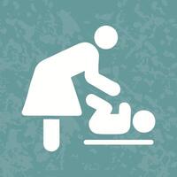Changing Table Icon Design vector