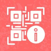 QR Code Information Icon Design vector