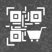 QR Code Shopping Icon Design vector