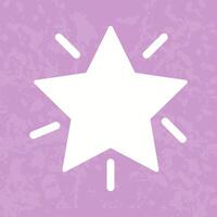 Glowing Star Icon Design vector