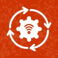 Automated Process Icon Design vector
