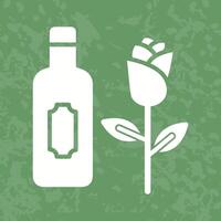 Wine and Roses Icon Design vector
