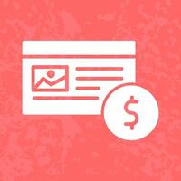Native Advertising Icon Design vector