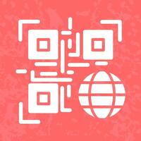 QR Code Website Icon Design vector