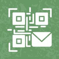 QR Code Email Icon Design vector