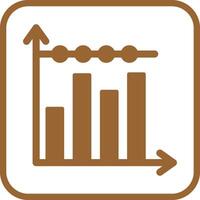Bar Chart Icon Design vector