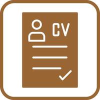 CV Icon Design vector