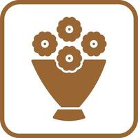 Flower Bouquet Icon Design vector