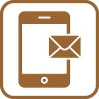 Mobile E-mail Icon Design vector