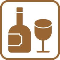 Wine Glass Icon Design vector