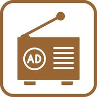 Radio Ad Icon Design vector