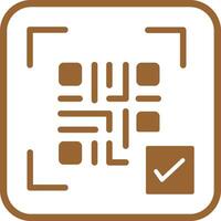QR Code Link Icon Design vector