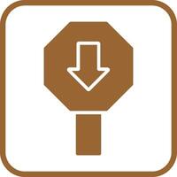 Down Arrow Icon Design vector