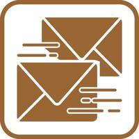 Sent Mail Icon Design vector