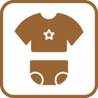 Baby Clothes Icon Design vector