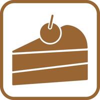Cake Slice Icon Design vector