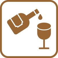 Wine Pouring Icon Design vector