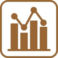 Bar Chart Icon Design vector