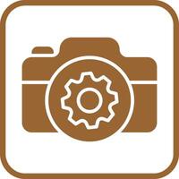 Camera Settings Icon Design vector