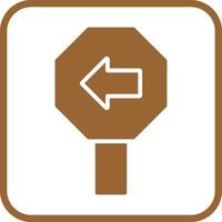 Left Arrow Icon Design vector
