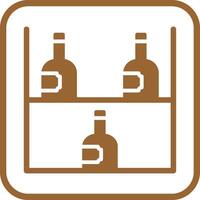 Wine Rack Icon Design vector