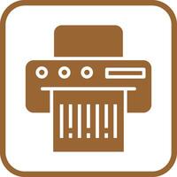 Barcode Printing Icon Design vector