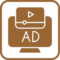 Ad Icon Design vector