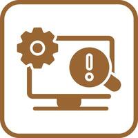 Troubleshooting Icon Design vector
