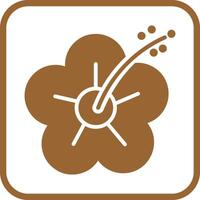 Hibiscus Icon Design vector