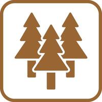 Evergreen Tree Icon Design vector
