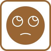 Face with Rolling Eyes Icon Design vector