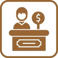 Cashier Icon Design vector