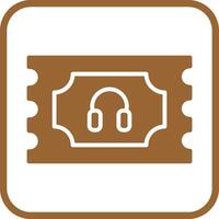 Support Ticket Icon Design vector