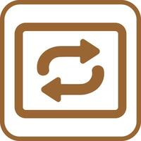 Repeat Button Icon Design vector
