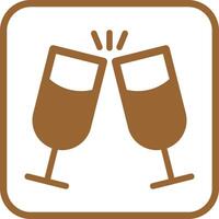 Wine Cheers Icon Design vector