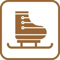 Ice Skating Icon Design vector