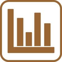 Bar Chart Icon Design vector