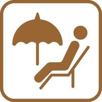 Relaxing Day Icon Design vector