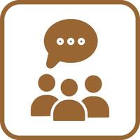 Group Chat Icon Design vector