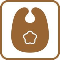 Cute Bibs Icon Design vector