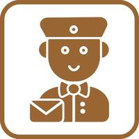 Mail Carrier Icon Design vector